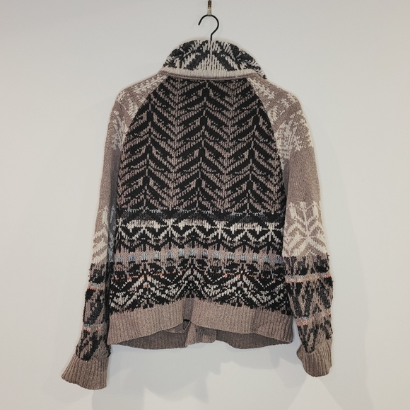Free People Fair Isle Nordic Cardigan Sweater - Picture 7 of 7